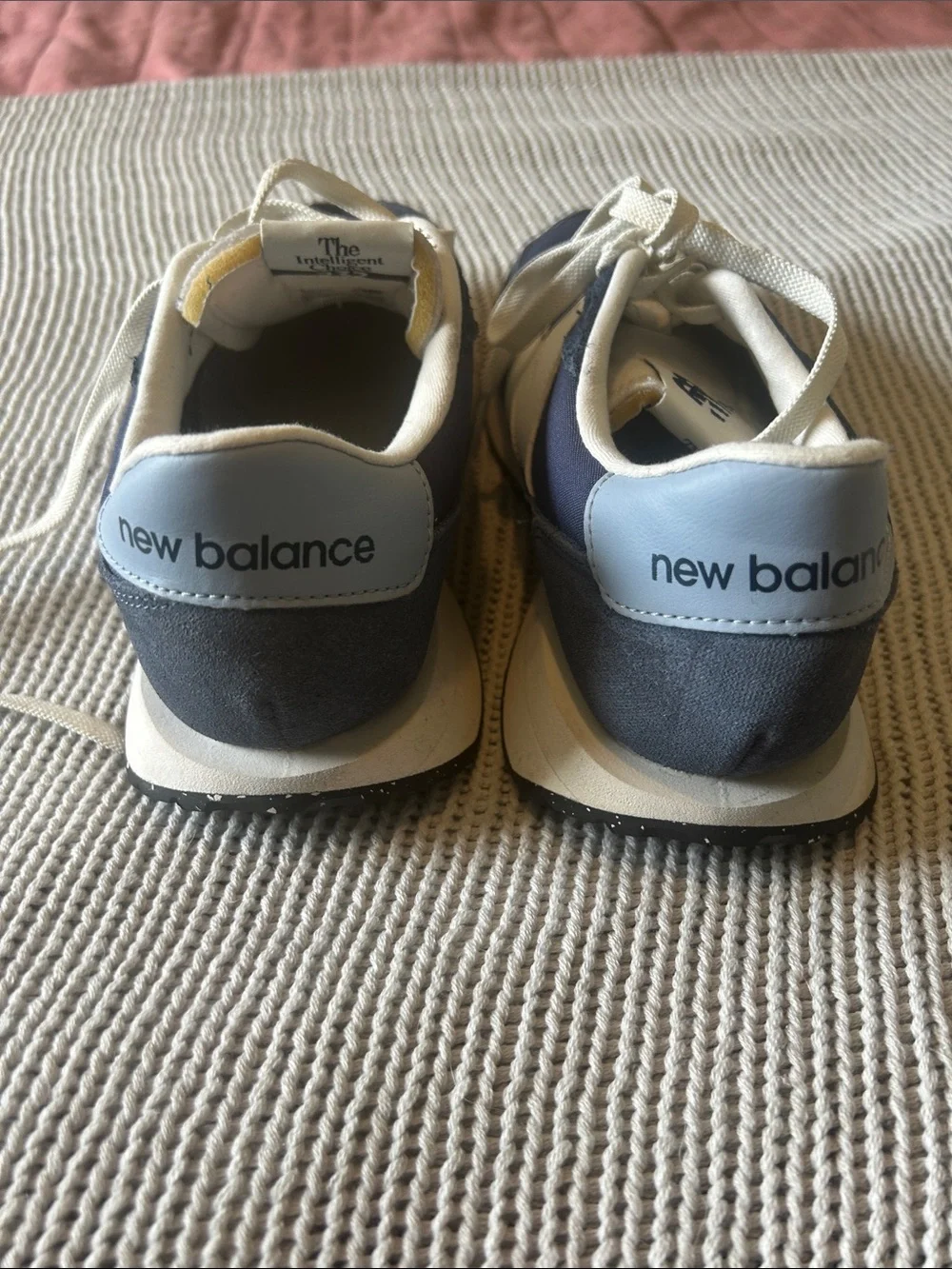 New Balance Navy, White & Gray Retro Runner Sneakers - Style 237